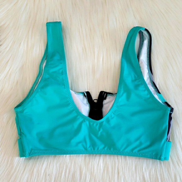 New Highwaisted Stiped Print Bikini Set Swimsuit - Picture 8 of 8